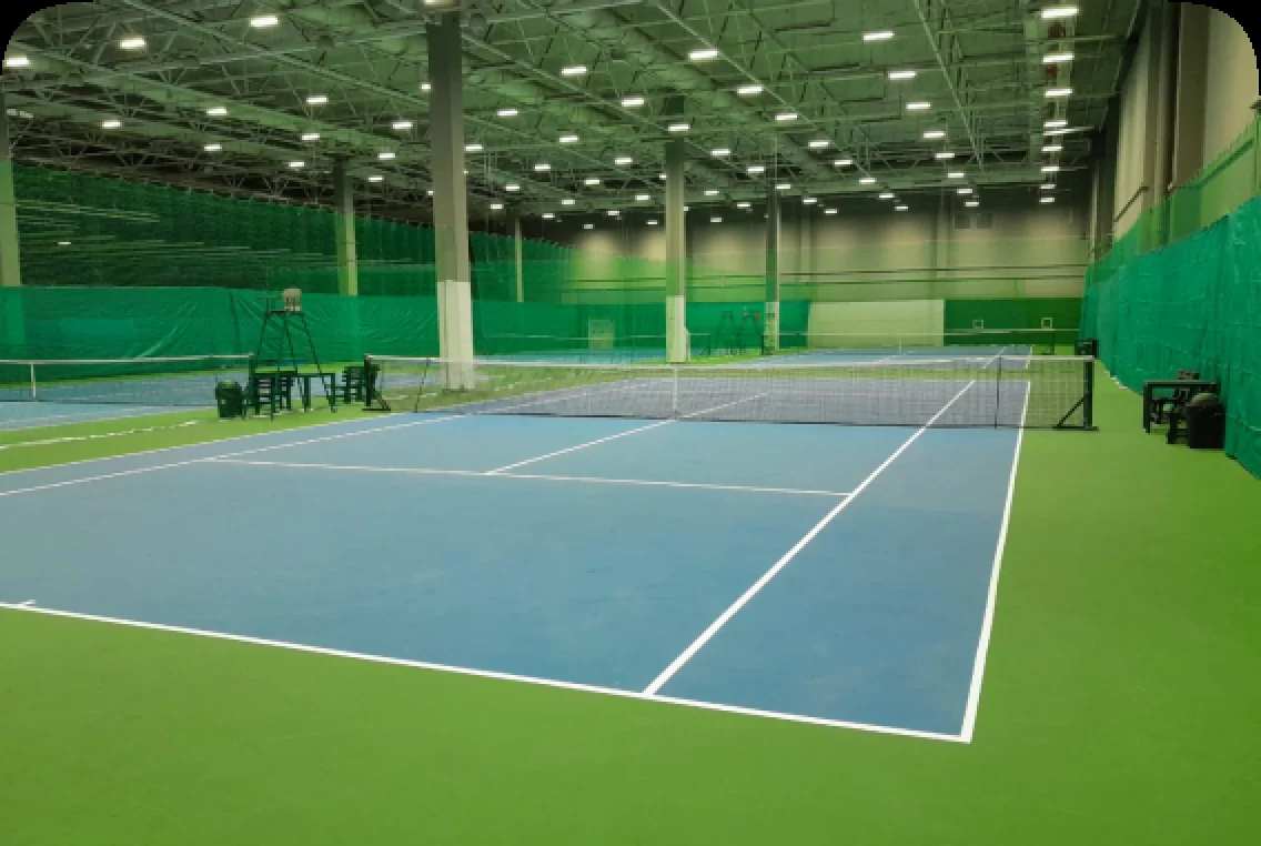 Крытый хард-корт FlyTennis Ховрино, первый ракурс